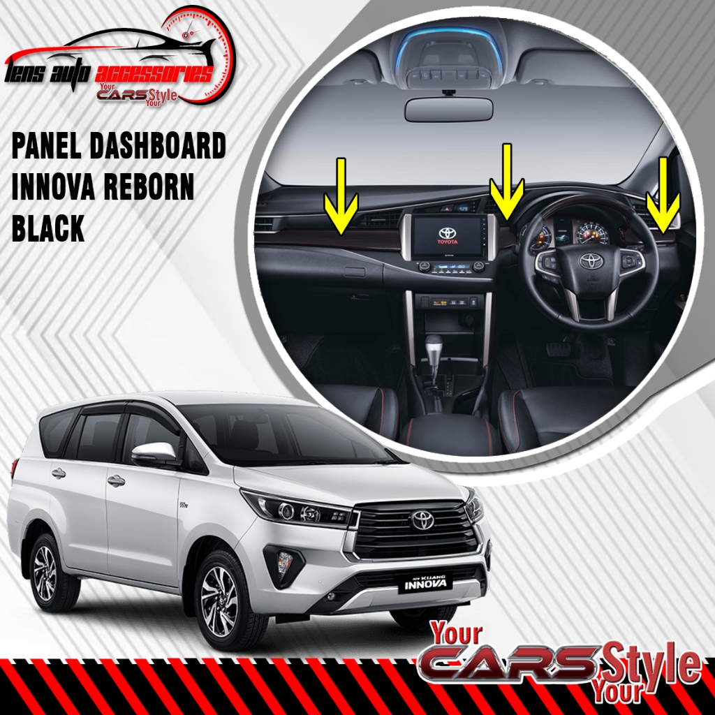 PANEL DASHBOARD INNOVA REBORN BLACK PIANO