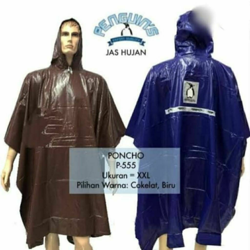 Jas Hujan Penguins P-555 Ponco Kelelawar Jumbo Penguins Original Skotlight Jas Hujan Premium Waterpr