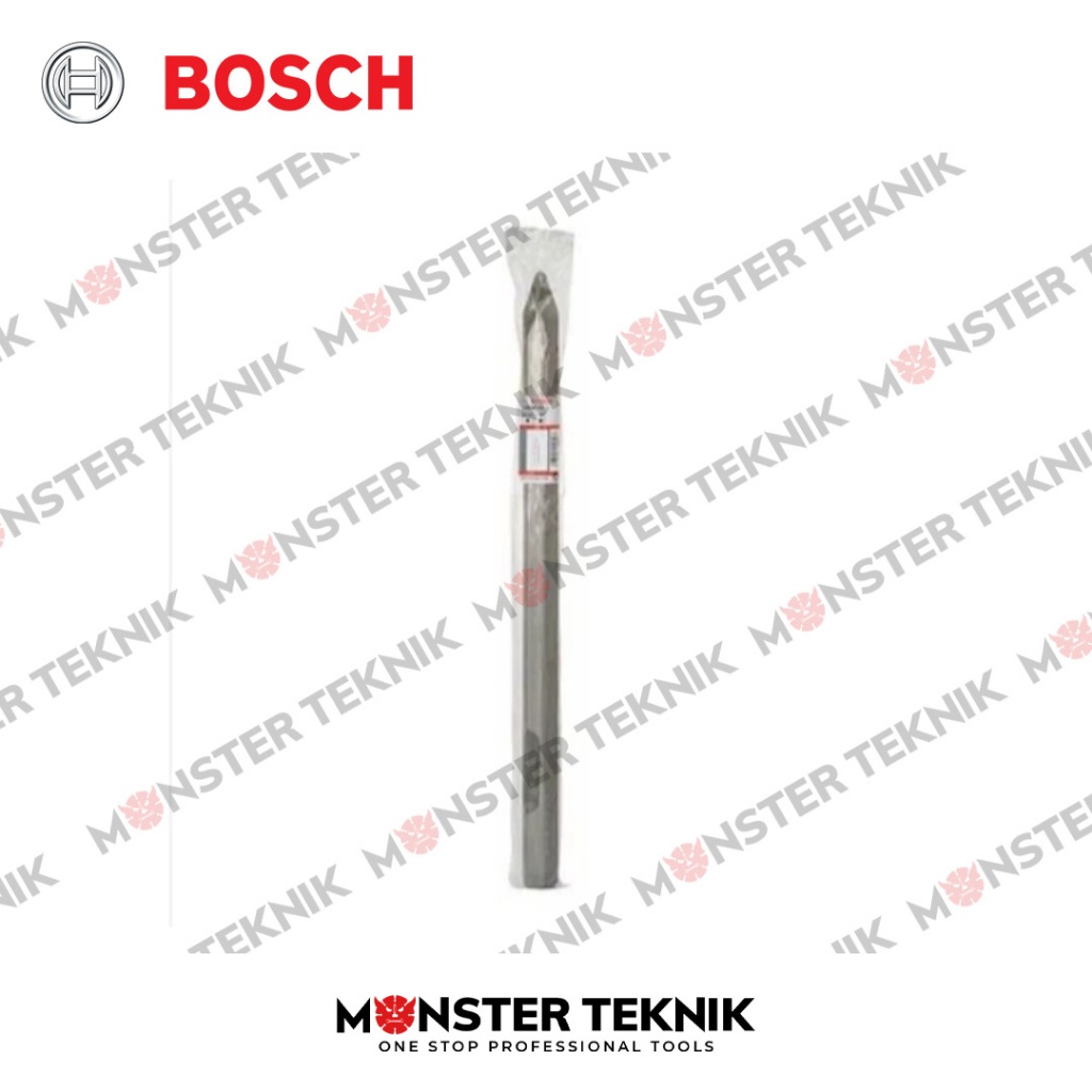 Bosch Mata Pahat Beton Lancip 520mm Pointed Chisel Hex Shank 28mm 1618600019