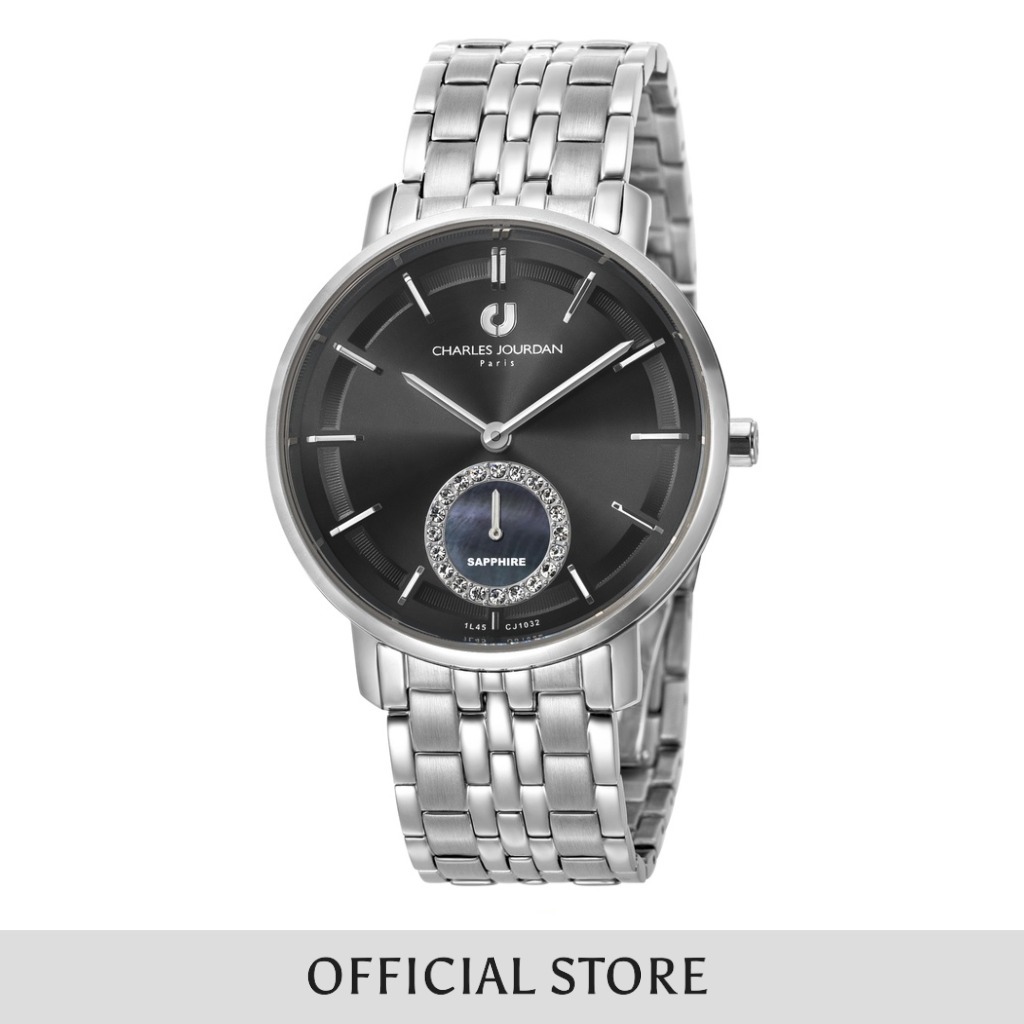 Jam Tangan Wanita Charles Jourdan Black Dial Women CJ1032-2332 Original