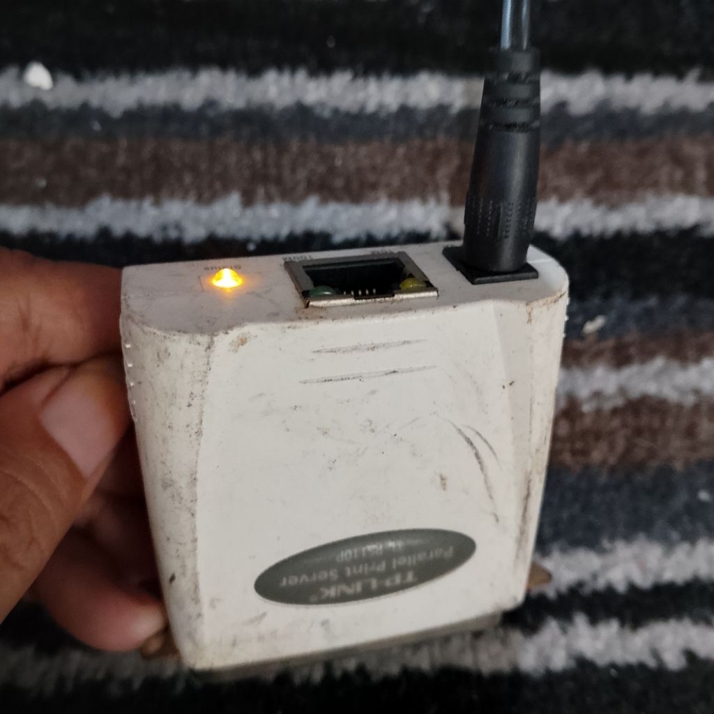 TP-LINK parallel print server TL-PS110P kondisi tidak detek