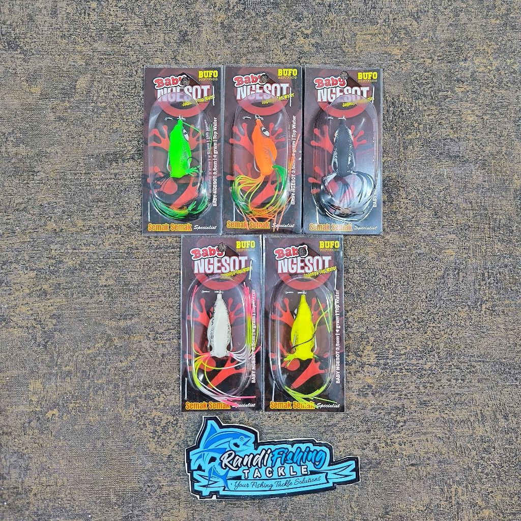 SOFT FROG BUFO NGESOT 4,5cm dan 3,5cm Baby