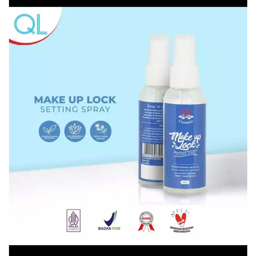 QL Make Up Spray | Make Up Lock | Make Up Base ORIGINAL BPOM