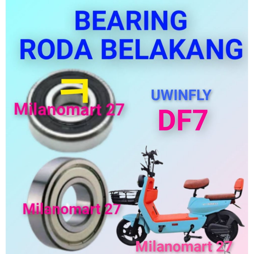 bearing roda belakng sepeda listrik uwinfly DF7 laker klahar roda dinamo belakang sepeda listrik uwi