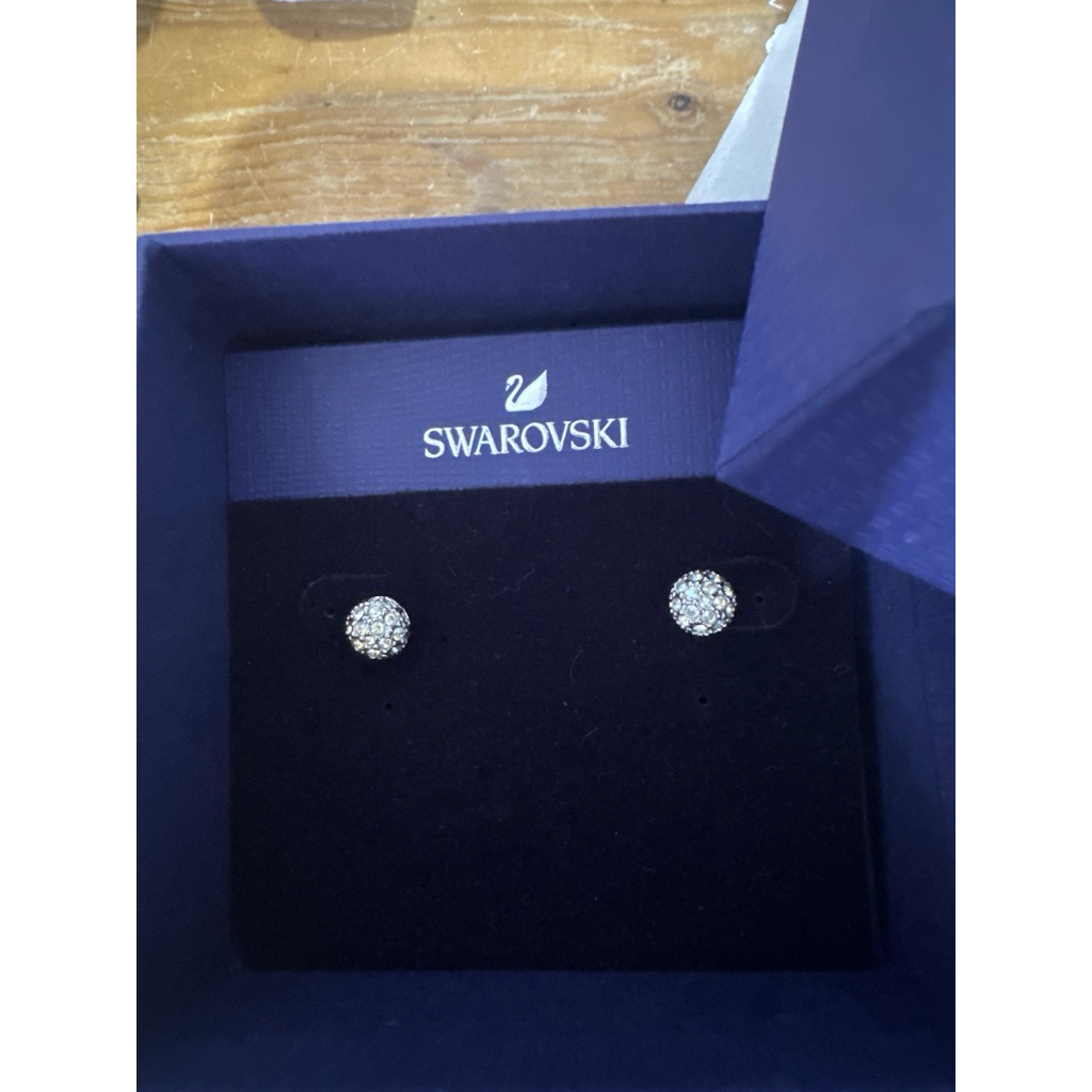 preloved earings Swarovski Silver Crystal