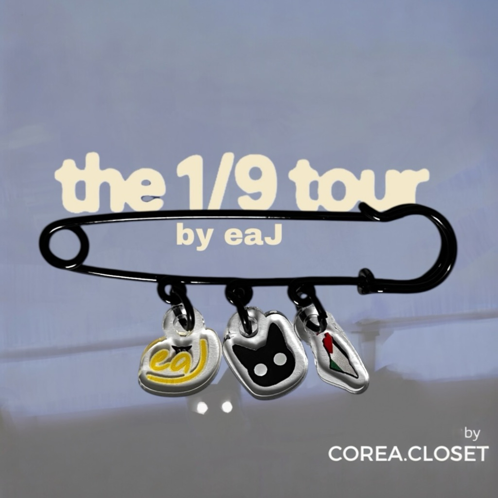 PRE ORDER LIMITED EDITON  FAN MADE THE 1/9 TOUR BY EAJ MERCH BY COREA CLOSET - BROOCH EAJ PARK