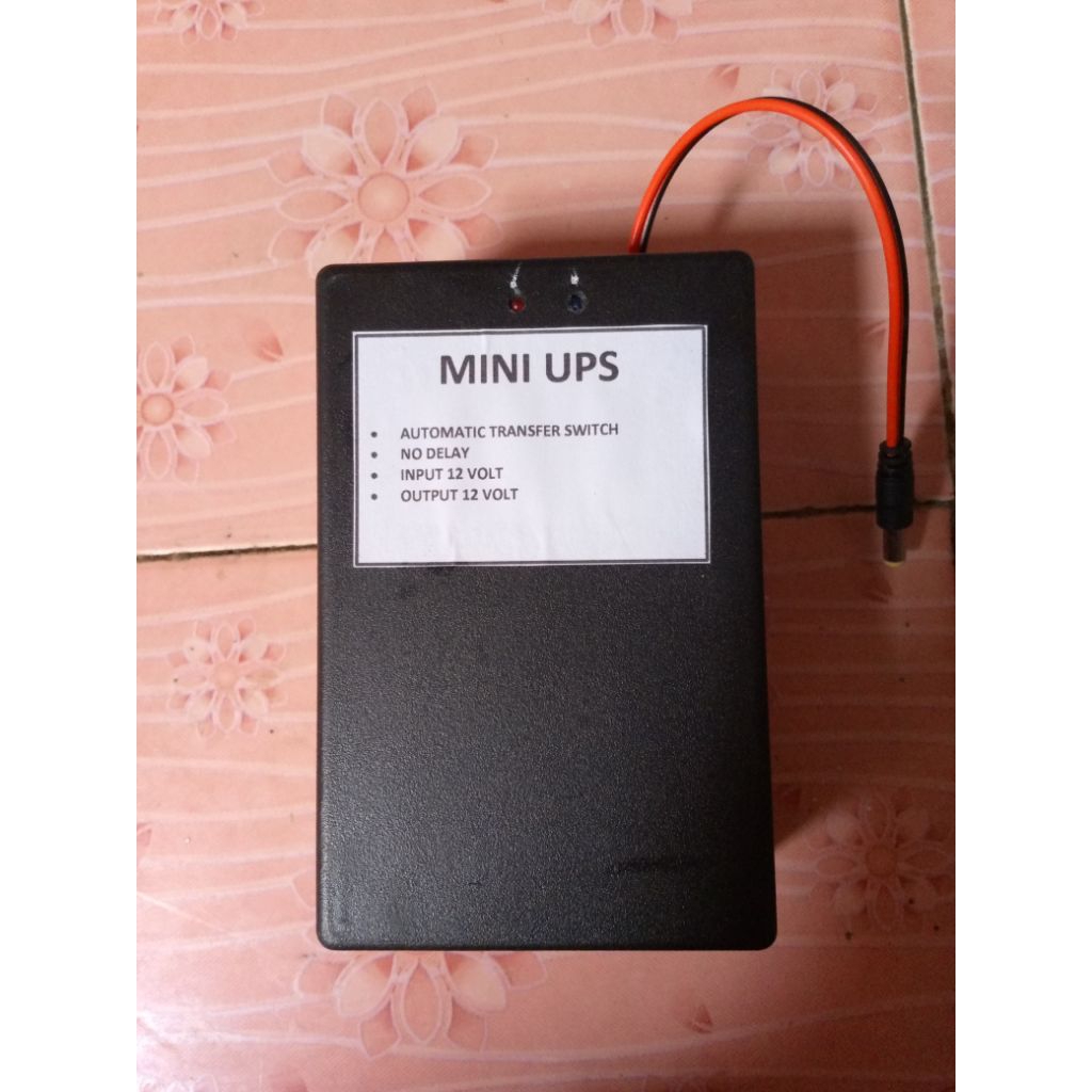 UPS  mini DC dengan automatic transfer switch tanpa jeda