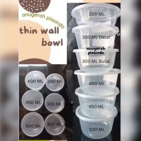 mangkok thinwall bowl plastik 500ml