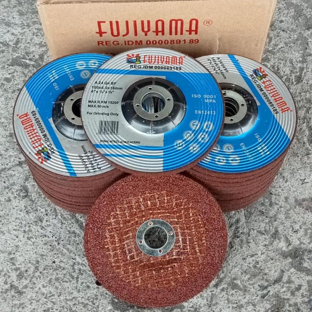 Batu WD/FUJIYAMA BATU POLES WD 4 X 6 ( 1 DUS 25pcs ) MATA GERINDA CUTTING WHELL WD GERINDA GURINDA