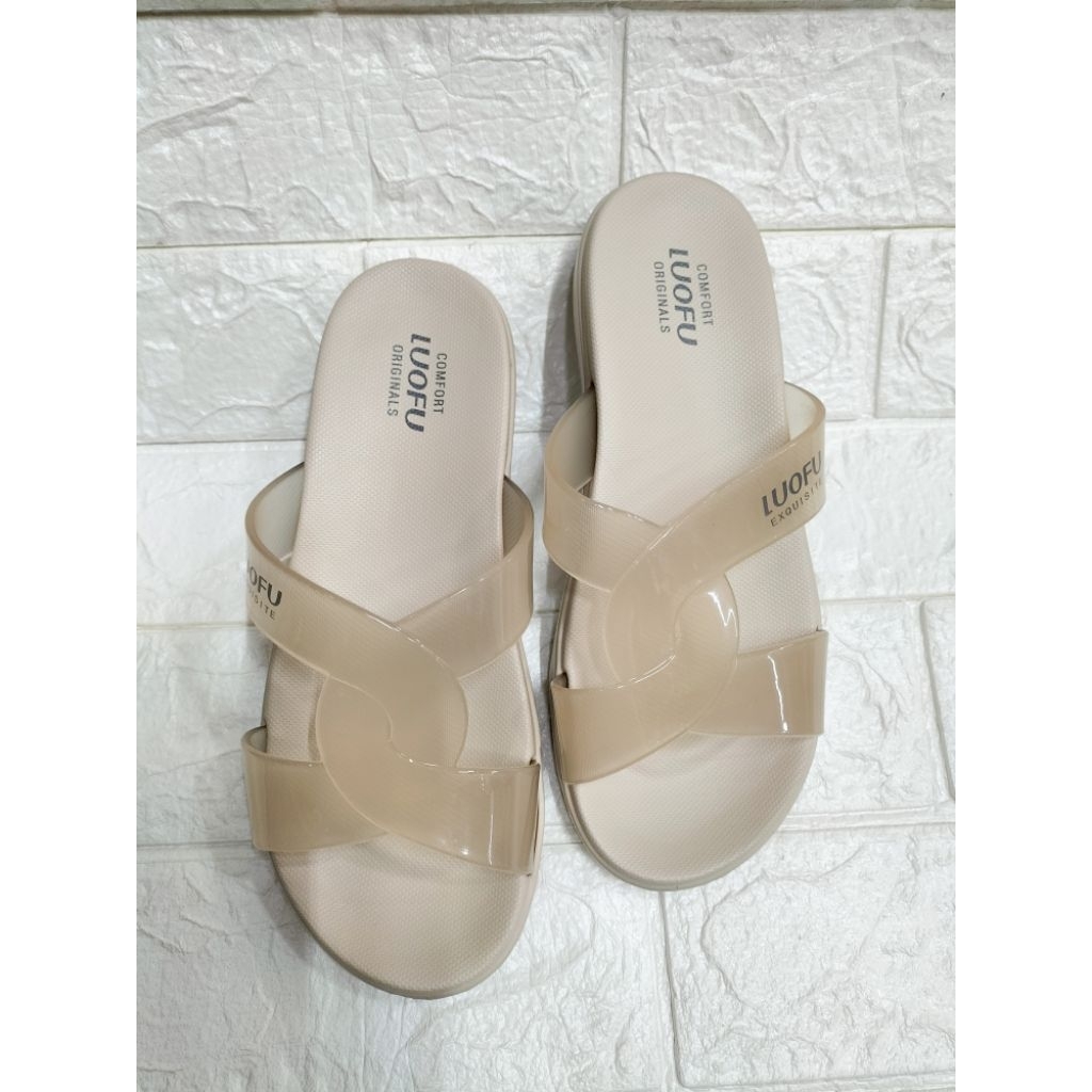 SANDAL LUOFU BUNGA E-7190 | KUALITAS TERBAIK NYAMAN DAN RINGAN DI PAKAI 36-40