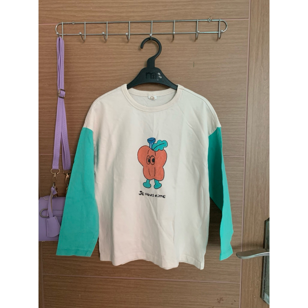 8-12 (Y) Atasan Kaos Milkmile Putih Anak Unisex