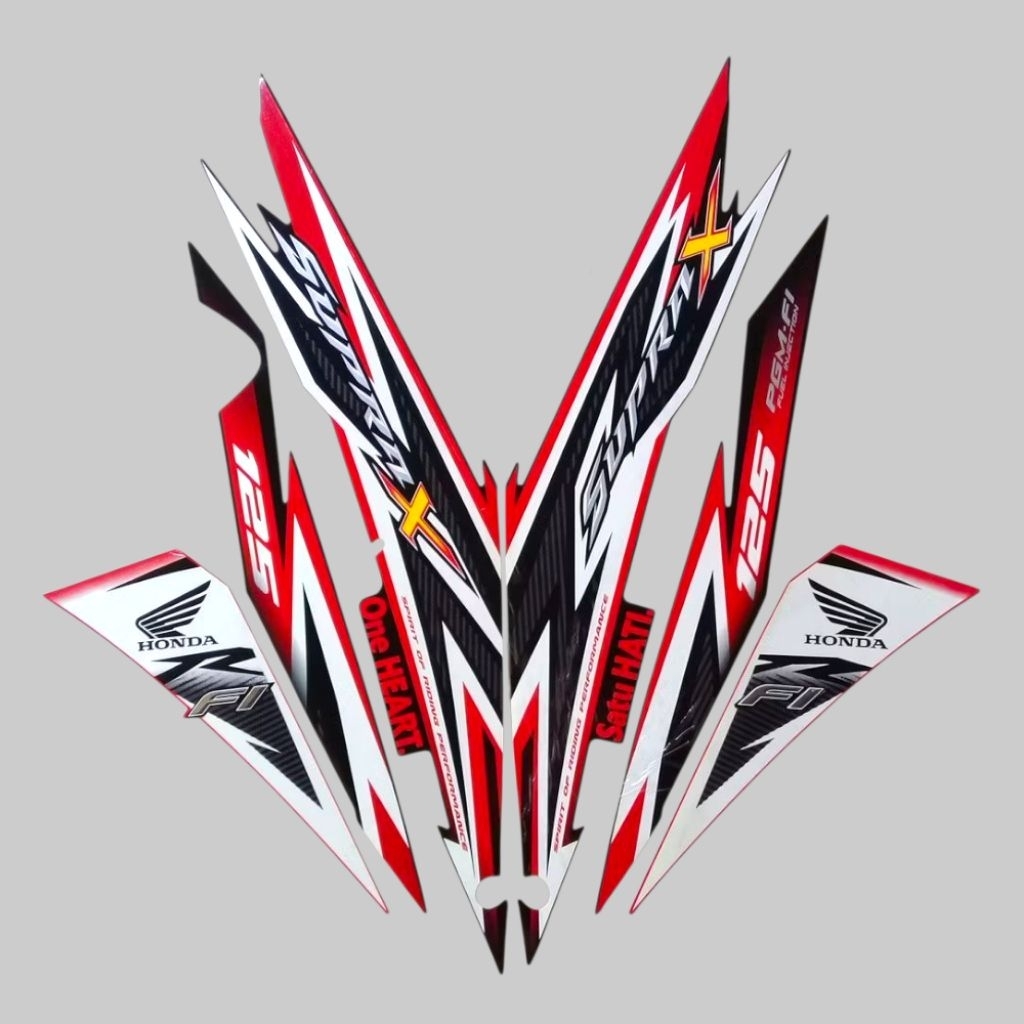 Striping Stiker Honda Supra X 125 Fi 2014