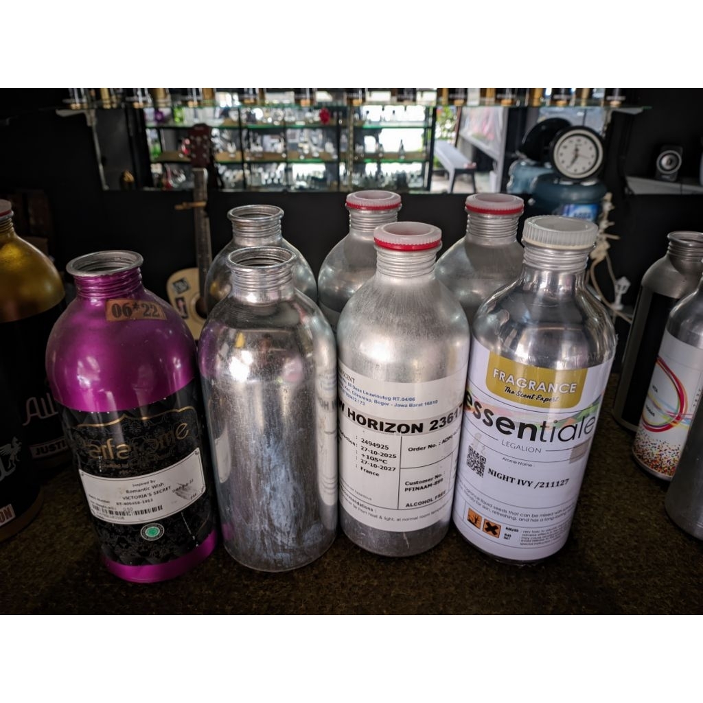 botol kaleng parfum bekas tuang UK 500ml