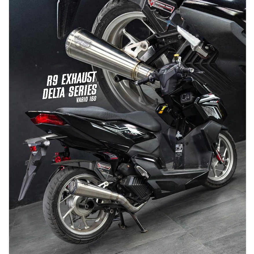 KNALPOT R9 DELTA FULLSYSTEM HONDA PCX 160/ VARIO 160