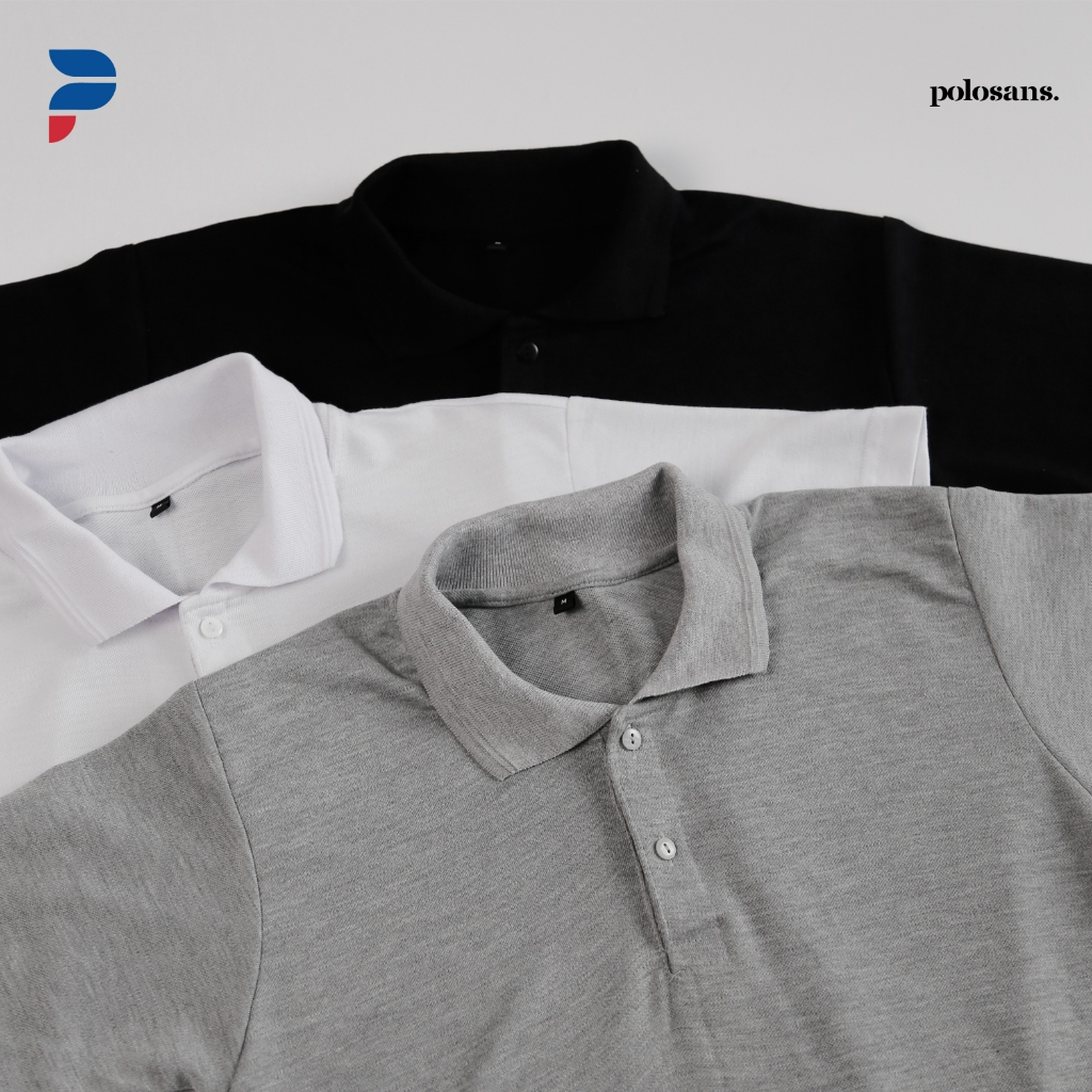 polo polos / baju kerah / polo polos putih