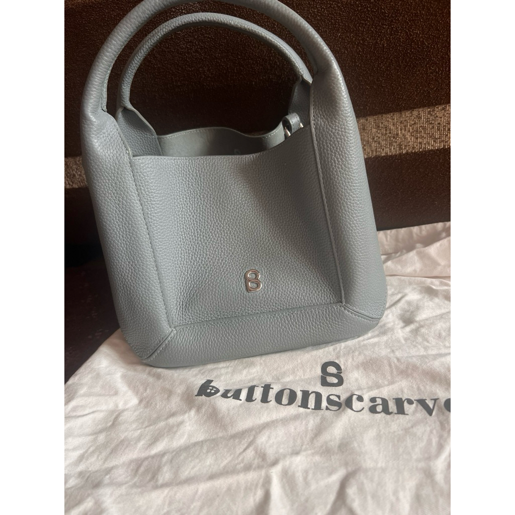 origa bag powder blue preloved Britney bag buttonscarves taupe preloved luana bag buttonscarves plum