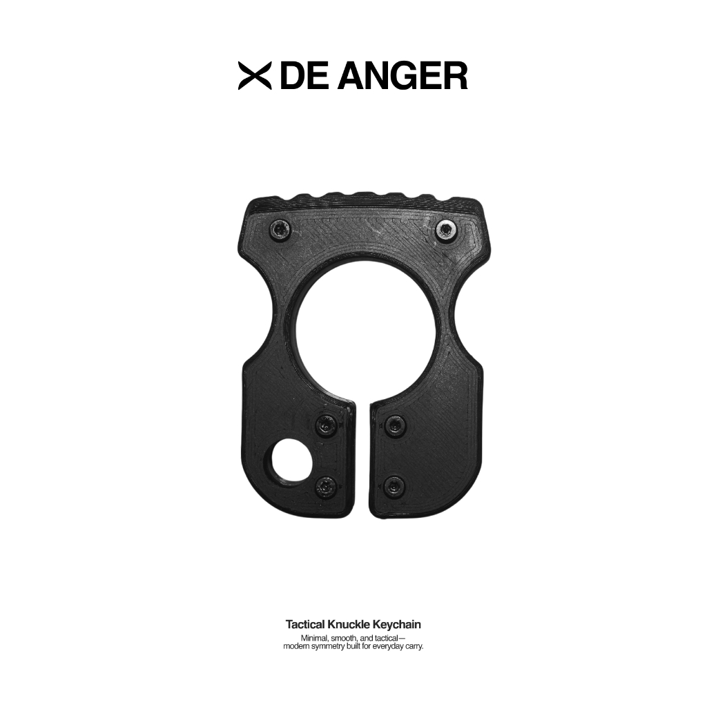 Knuckle Finger Self Defense Ring Keychain Carabiner, Aksesoris, Hadiah, Kado Ramah Lingkungan Plasti