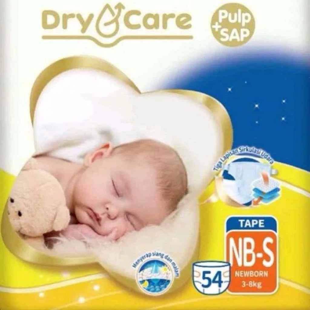 Popok bayi perekat MAKUKU NBS54 (UNTUK BAYI BARU LAHIR)