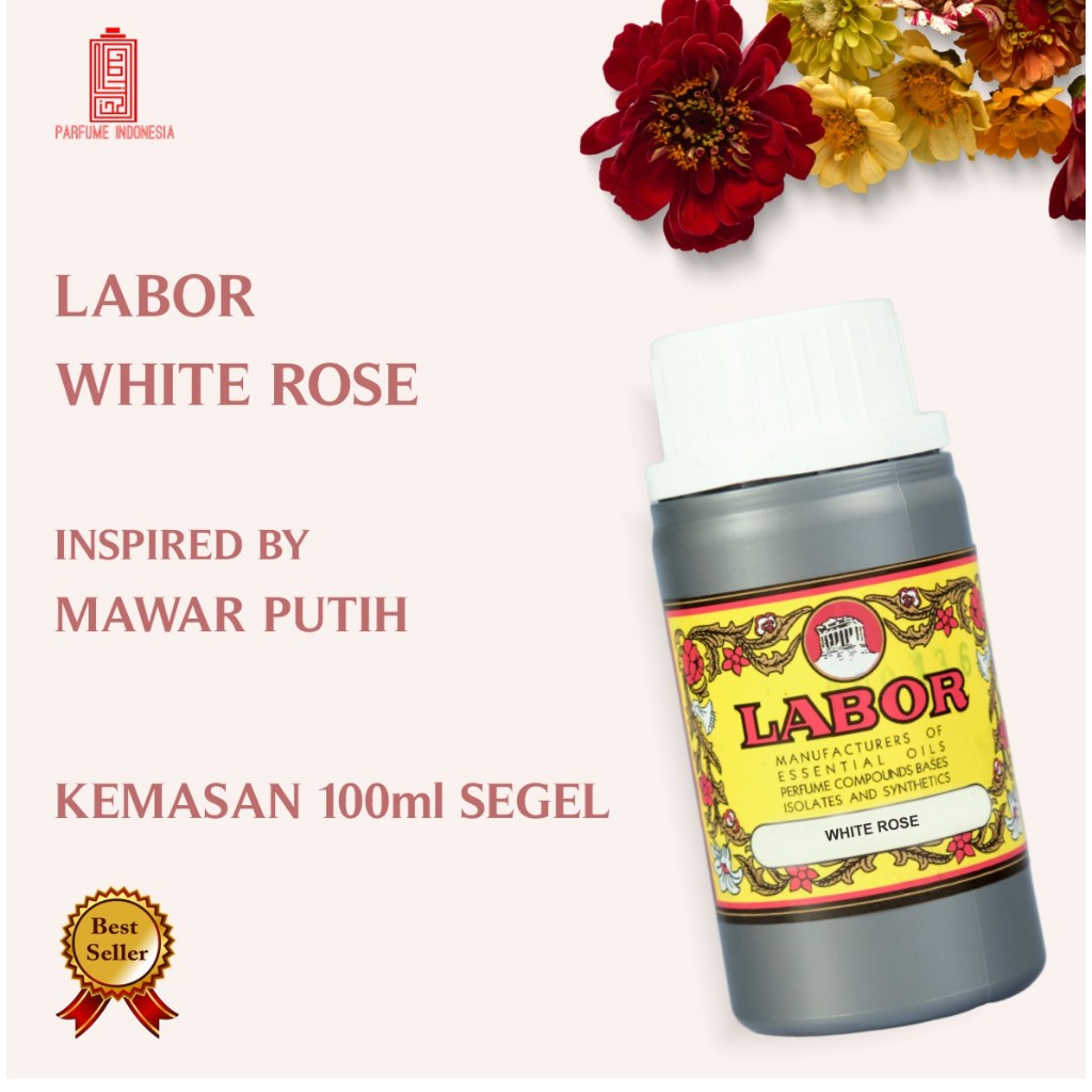 bibit parfum murni WHITE ROSE LABOR 100ML SEGEL