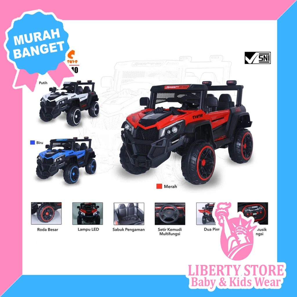 MOBIL EXOTIC RECHARGEABLE JEEP EJP-7740 Mobil AKI Mini anak-anak