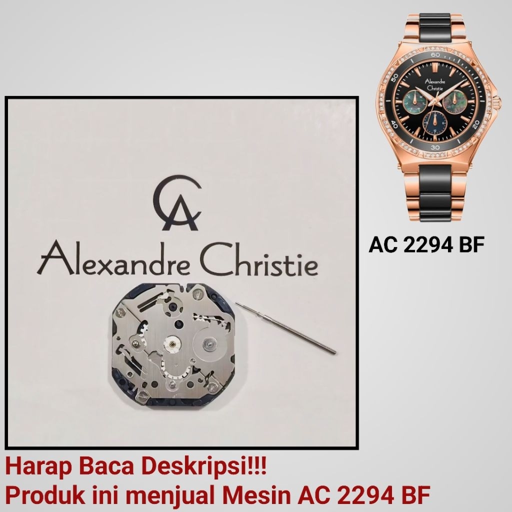 Mesin Jam Tangan Alexandre Christie AC 2294 BF