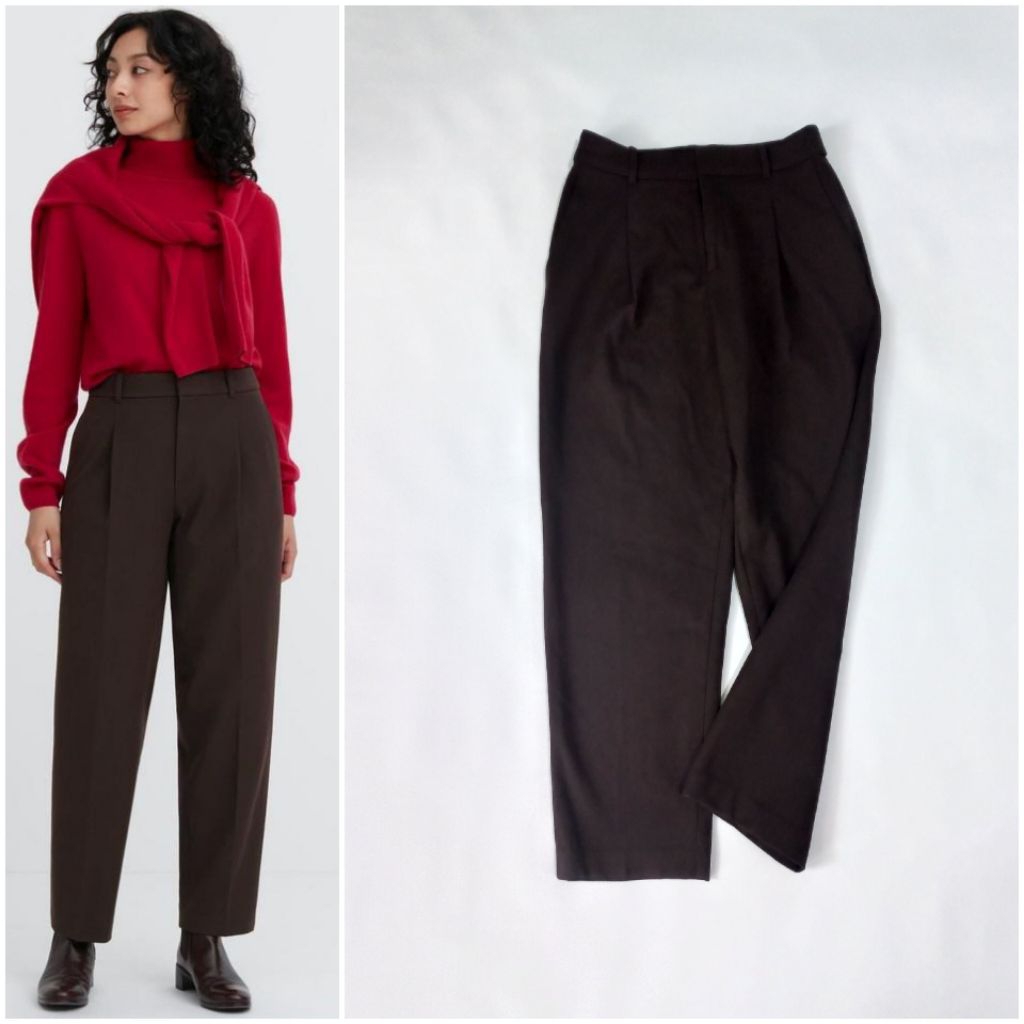 UNIQLO Heattech Pleated Tapered Pants