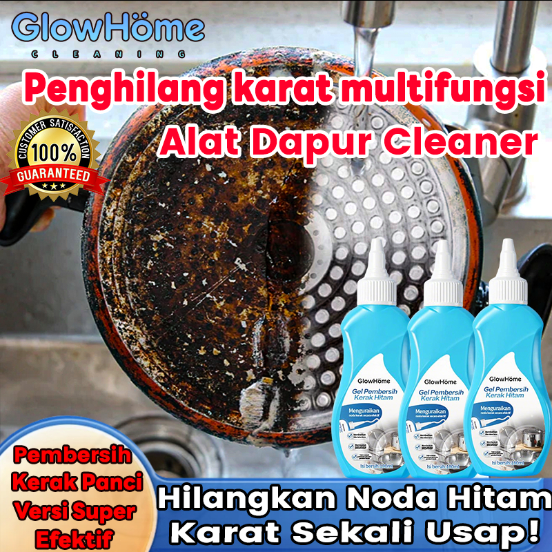 GlowHome Pembersih Kerak Panci -  Ampuh untuk Bekas Gosong Membandel / Pembersih kerak panci hitam k