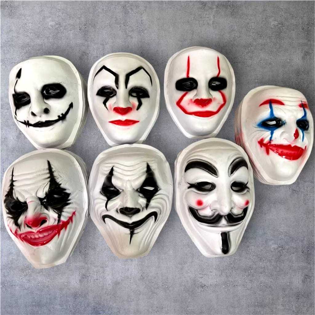 TOPENG HACKER JOKER RANDOM Mainan topeng karakter/topeng anonymous / topeng joker