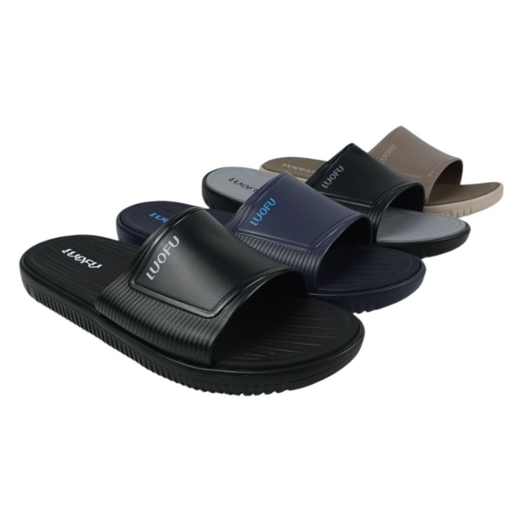 LUOFU Sendal Selop Jelly Karet Eva Pria E6168H-E17NEW [L05]
