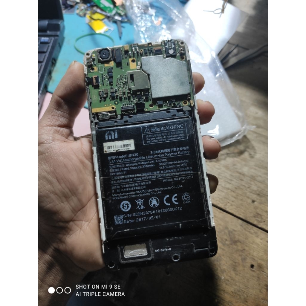 Mesin Xiaomi Redmi 4A Normal Tested Minus Lcd