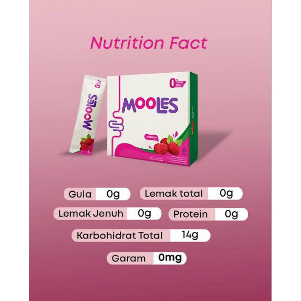 Mooles Fiber Drink 1 BOX isi 16 Sachet