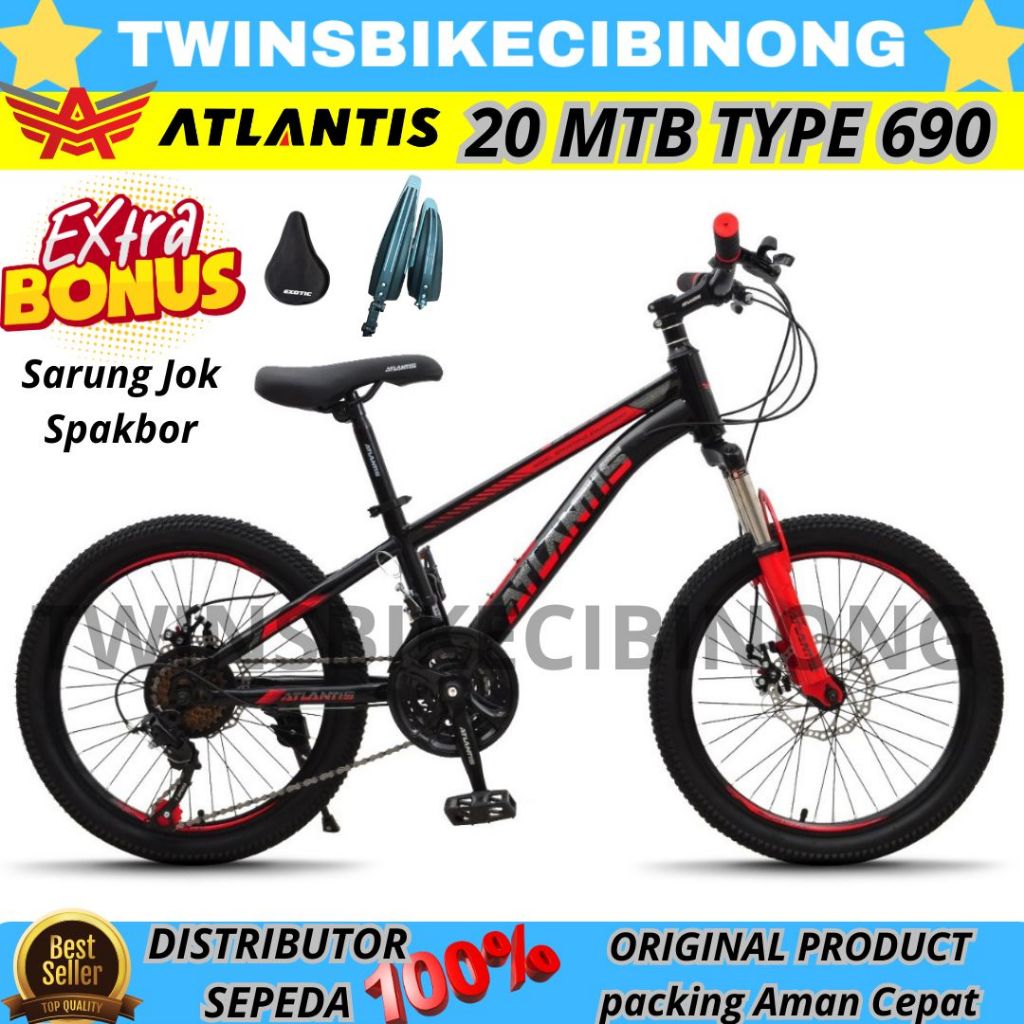 Sepeda Anak Laki Laki Gunung MTB 20 ATLANTIS 690 DISC BRAKE