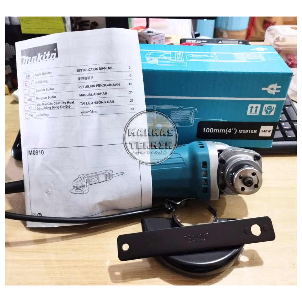 MAKITA M0910B Mesin Gerinda Tangan 4” Gurinda Listrik M 0910 B M 0910B