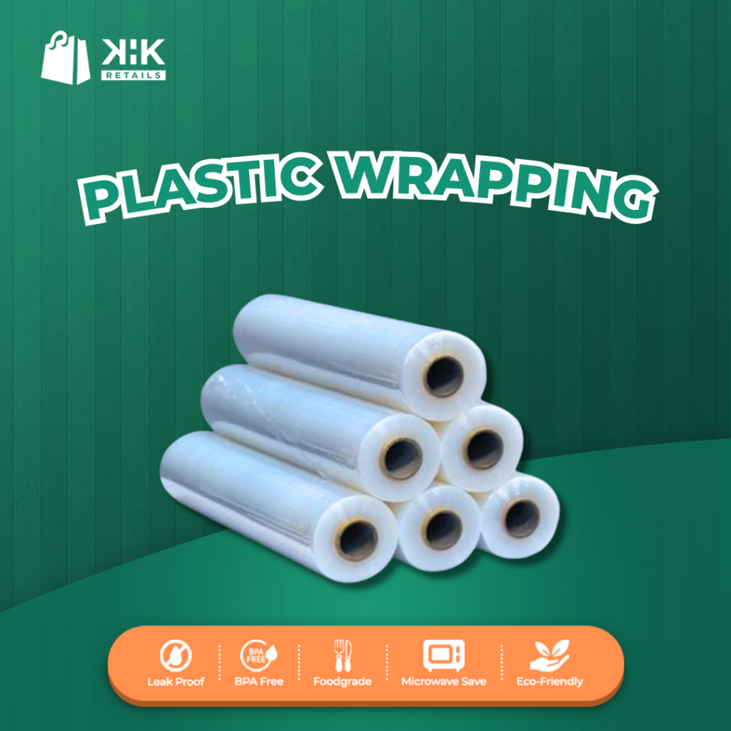 PLASTIK WRAPPING 30x30 | Plastik Wrap Makanan 30x30 | Bungkus Roti / Kue / Snack / Kemasan UMKM