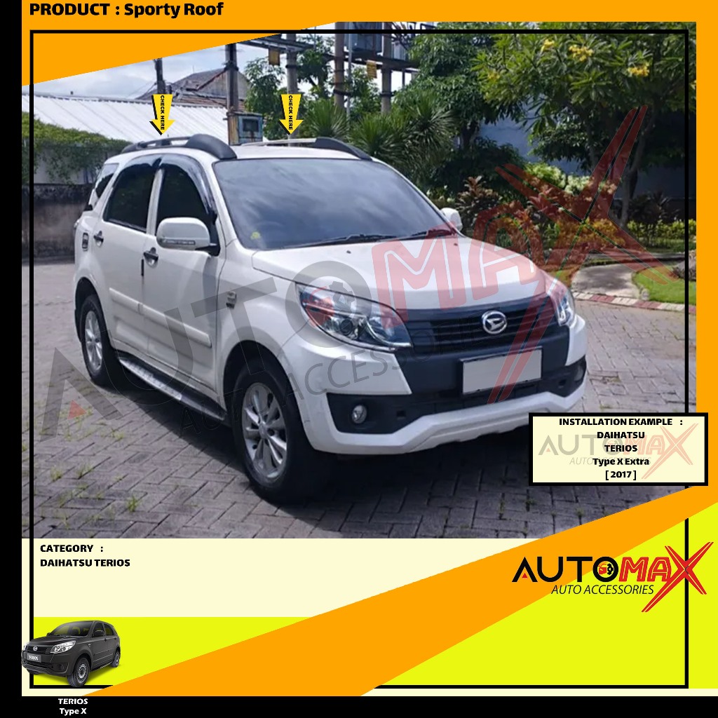 SPORTY ROOF / ROOF RAIL SPORTY DAITONY NEW TERIOS 2015 UP