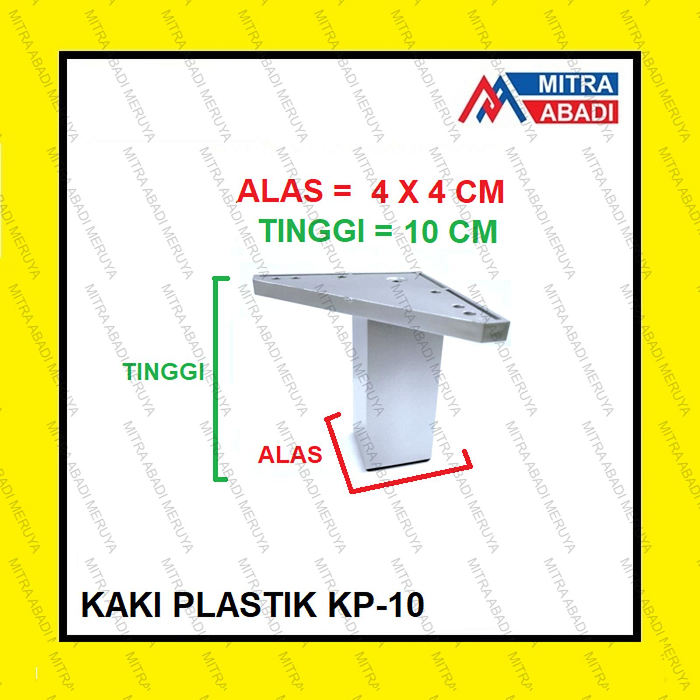 Kaki Lemari Plastik KP-10 CM Kaki Kabinet Kaki Sofa