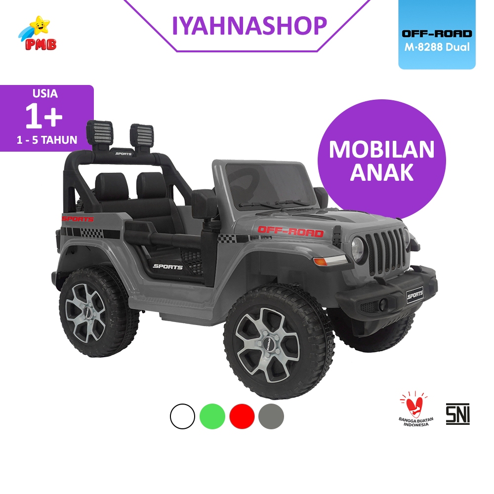 Mainan Mobilan Aki Anak Jeep Offroad PMB M8288