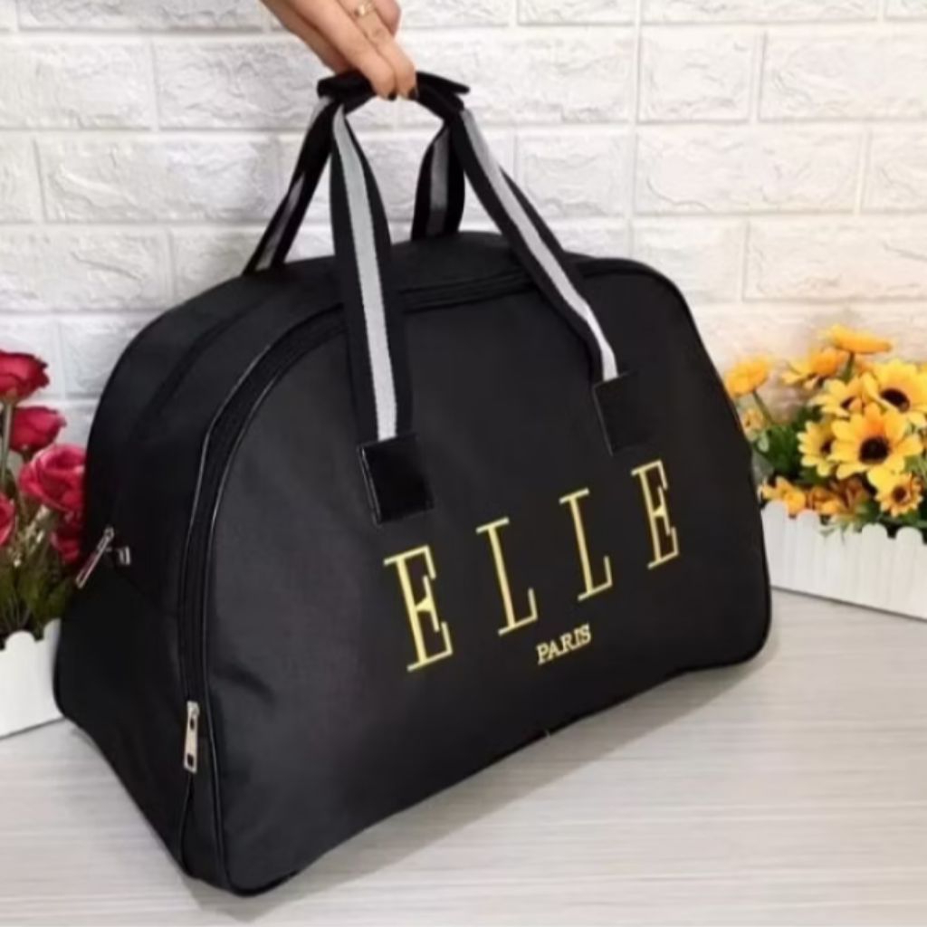 TAS PAKAIAN ELLE OVAL TRAFEL BAG ELLE polos /Tas pulang kampung