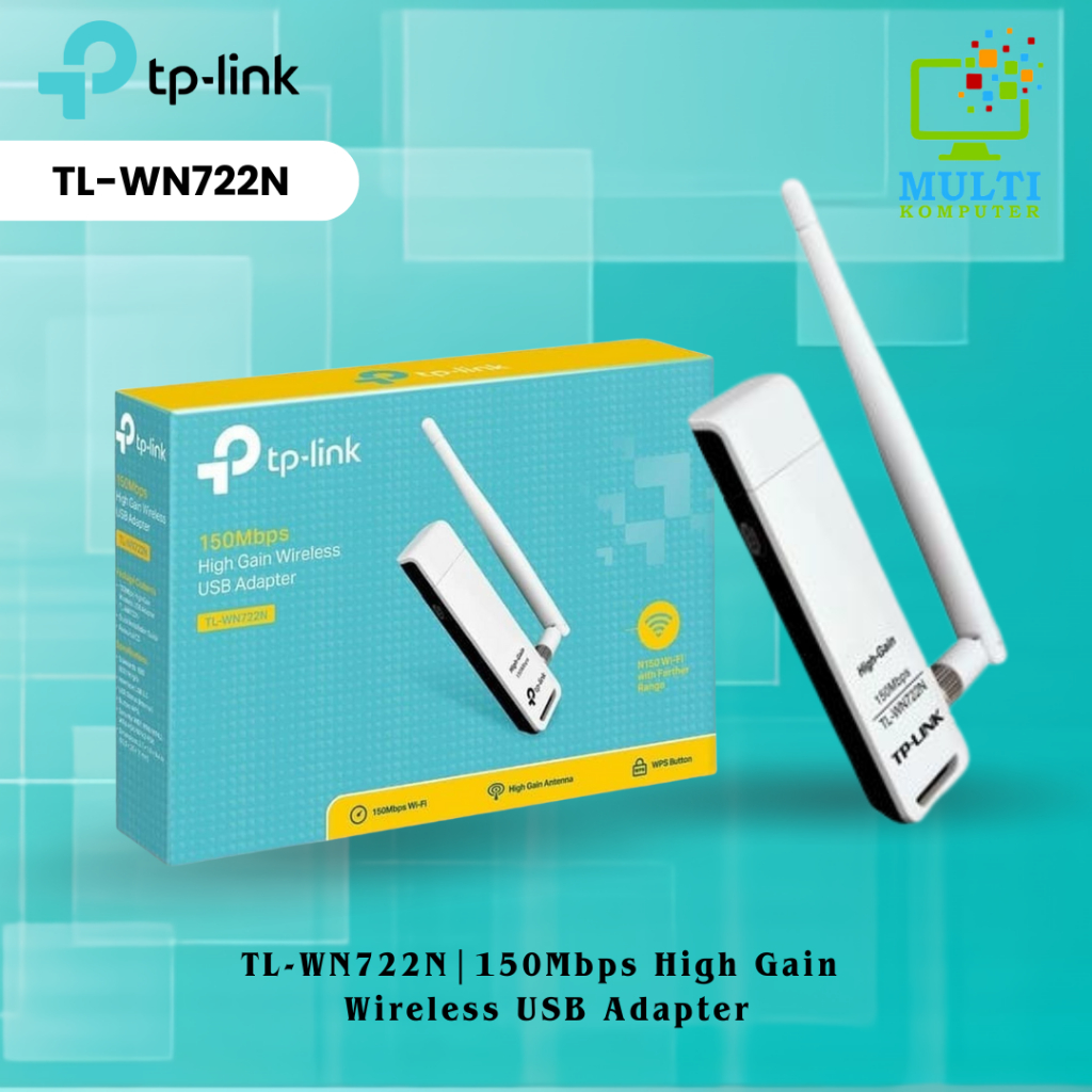 TPLink Wireless USB WiFi Adapter Tp Link TL-WN722N with antena