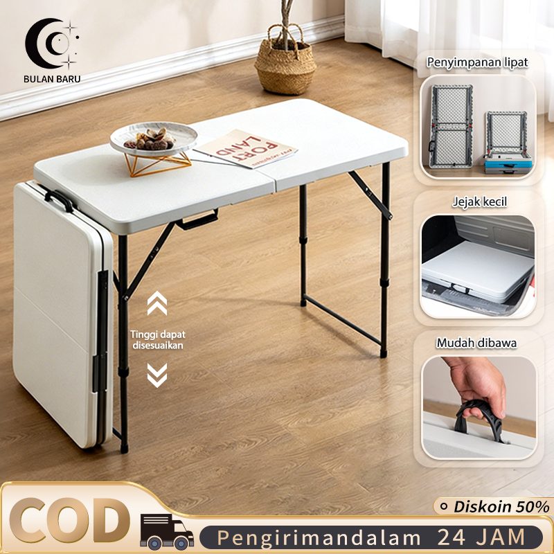 COD meja jualan lipat meja plastik lipat Meja lipat jualant Meja lipat portable Meja Kerja Lipat Por