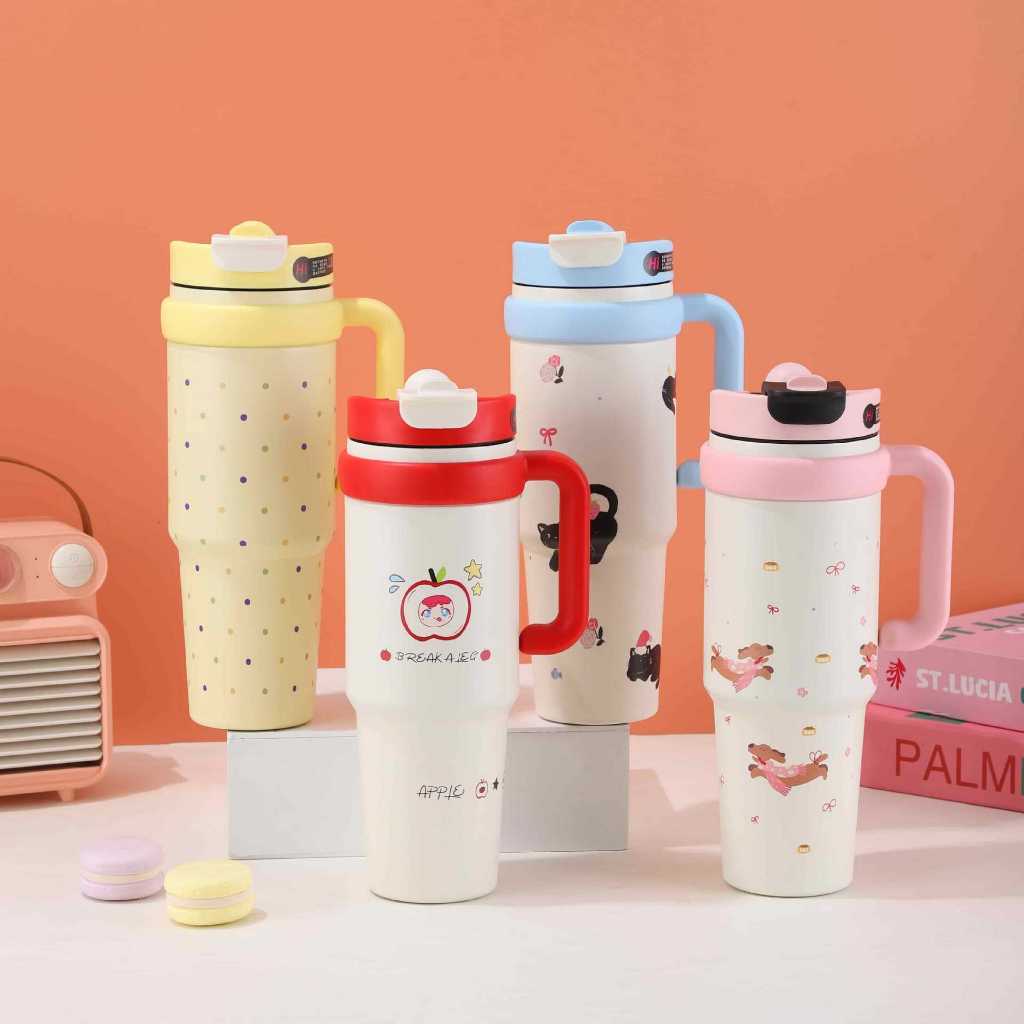 Botol air minum 316 uk. 1000ml, lucu dan berkapasitas besar - HZ 058