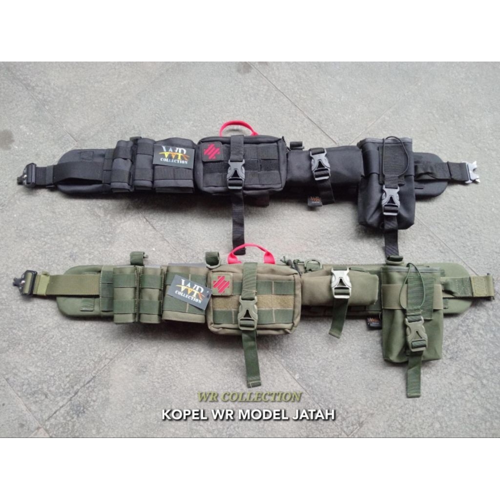 Kopel Tactical Warbelt kopel komplit model jatah Brimob / kopel jatah brimob hijau / kopel jatah bri