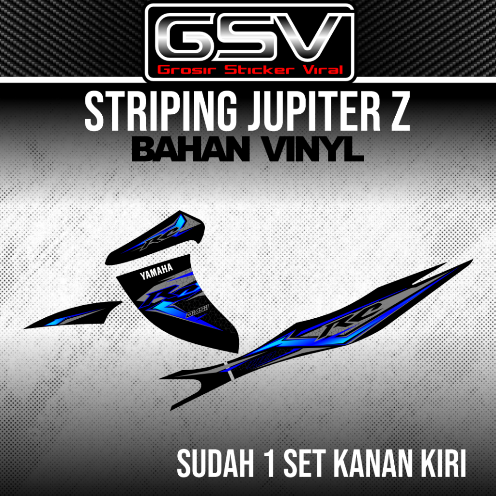 Stiker Striping Motor Jupiter Z Solo Style Racing Sticker Jupiter Z Anti Pudar motif custom