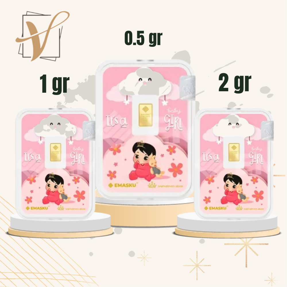 Logam Mulia Emasku Born Girl 0.5 - 2 Gram