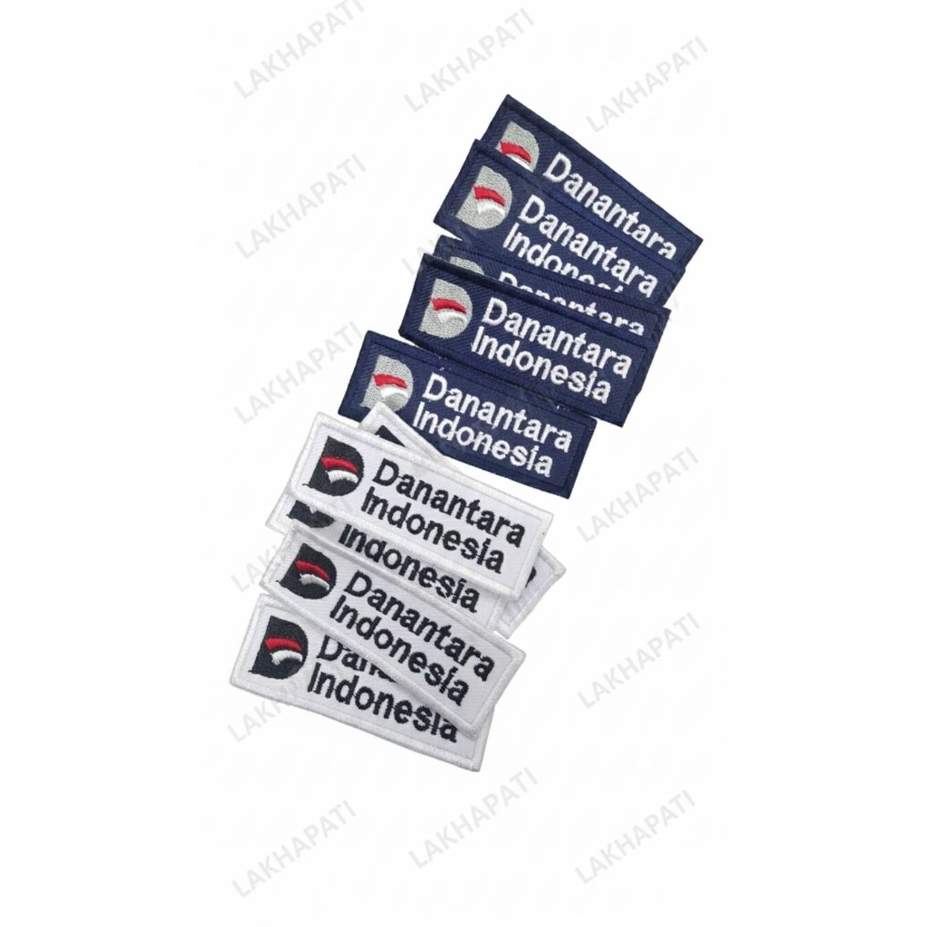 Bordir / Logo / Patch DANANTARA INDONESIA, Putih & Navy
