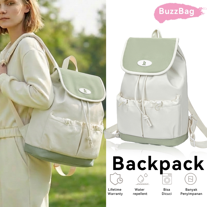 BUZZBAG - Tas ransel sekolah korea tas aesthetic korean style sekolah tas ransel lucu korean style t