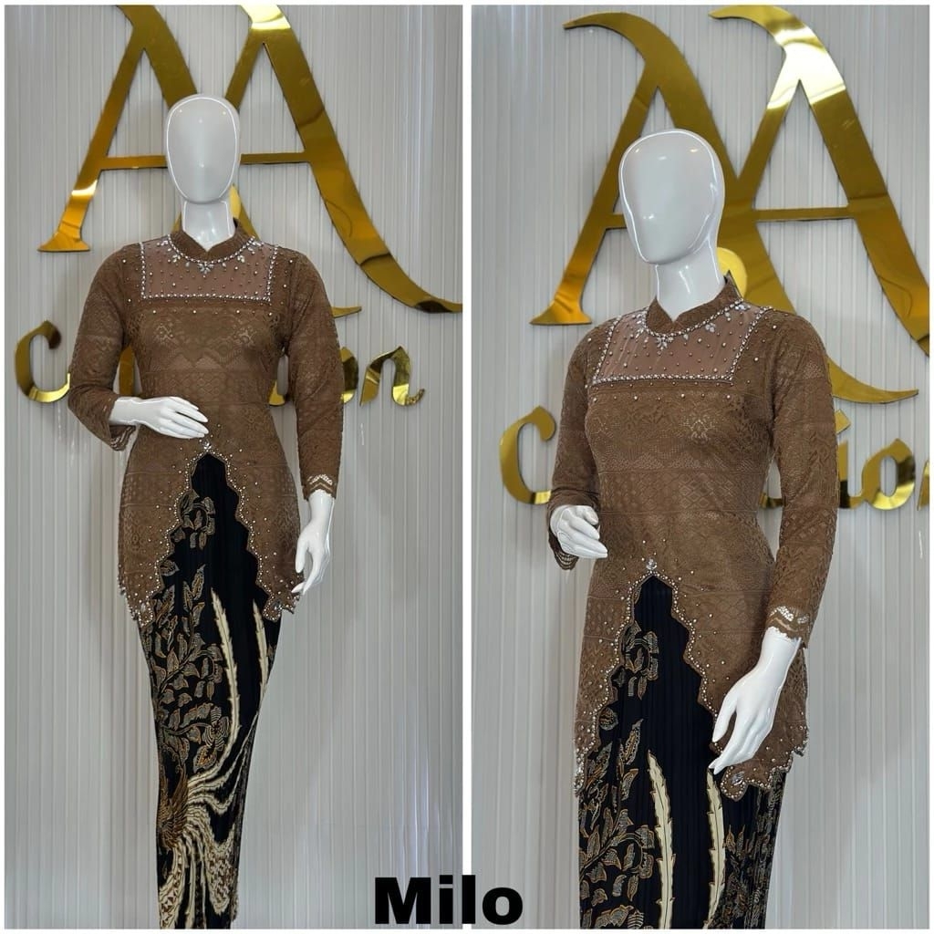 kebaya tunik Nita brokat Payet/kebaya modern/kebaya wisuda/kebaya keluarga/kebaya tradisional