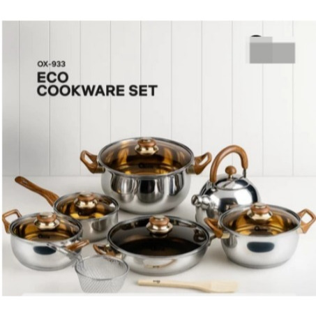 Panci Stainless Steel Set Anti Karat Cookware Premium