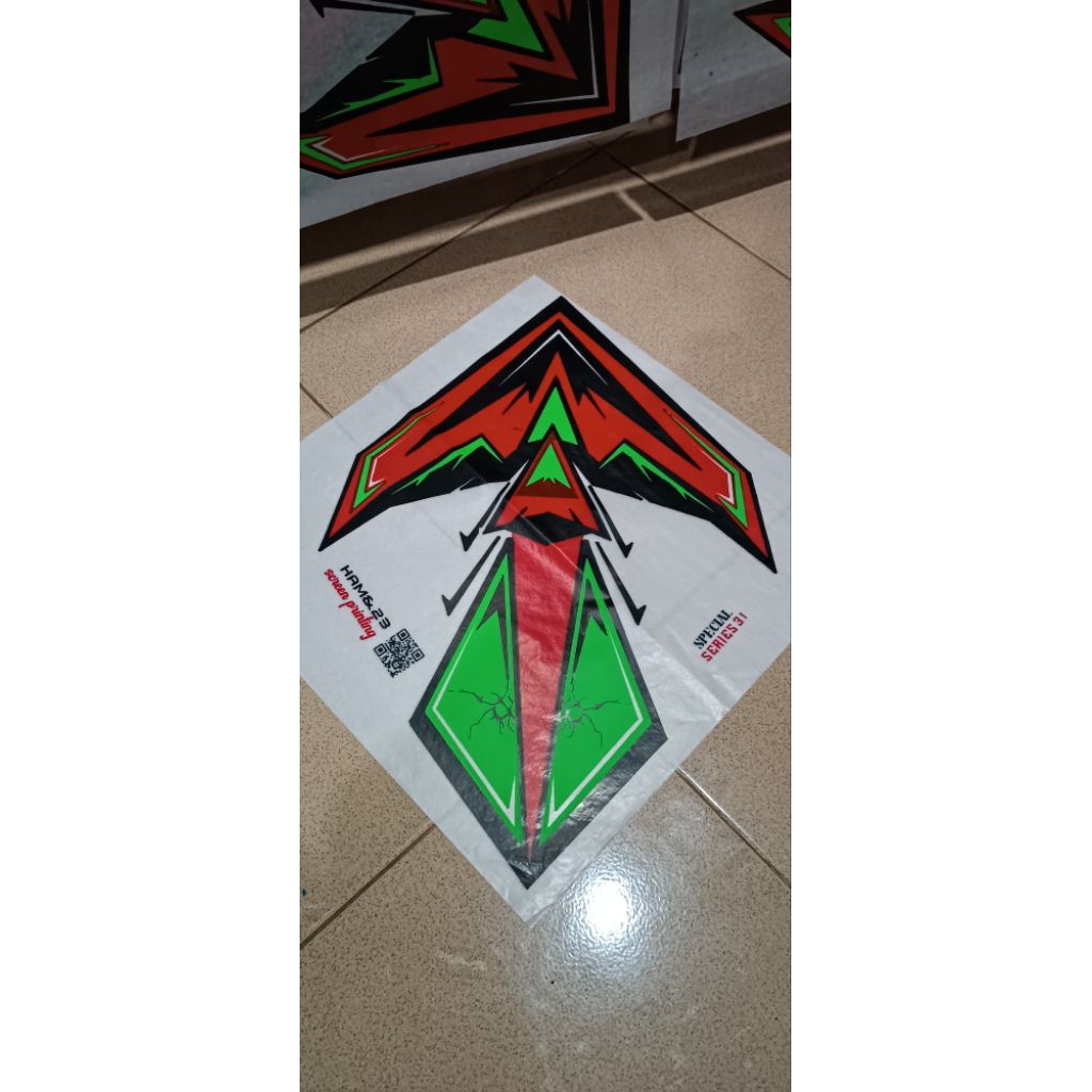 S/3.1 kertas minyak 3 Warna untuk layang layang sukhoi