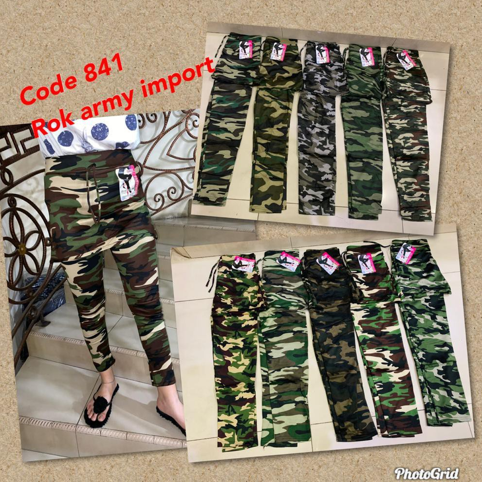 Celana Senam Loreng Rok Army